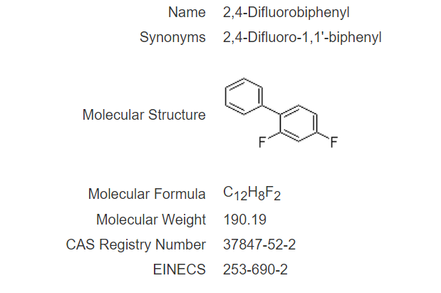 2,4-二氟联苯 2,4-Difluorobiphenyl