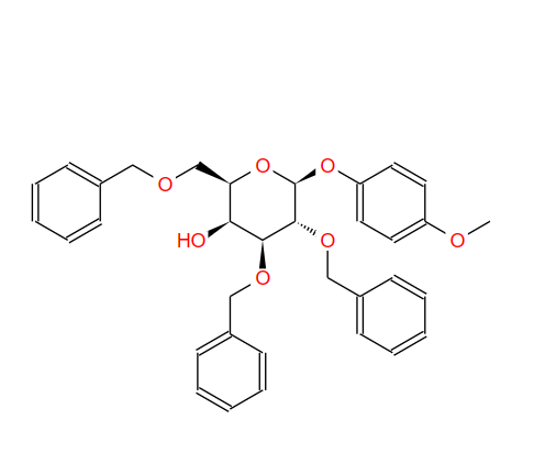 	4-甲氧基苯基2,3,6-三-O-苄基-Β-D-半乳糖吡喃糖苷