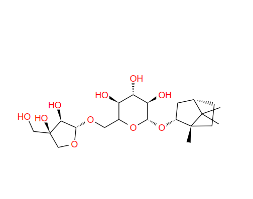 龙脑 7-O-[Β-D-呋喃芹菜糖基-(1→6)]-Β-D-吡喃葡萄糖苷