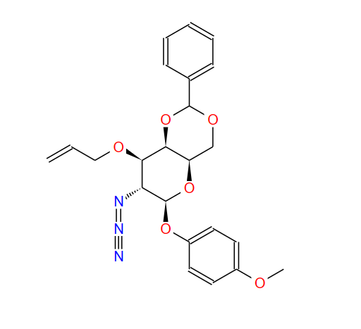 4-甲氧苯基3-O-烯丙基-2-三氮基-4,6-O-苯亚甲基-2-脱氧-Β-D-吡喃半乳糖苷