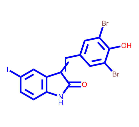 3-(3,5-二溴-4-羟基苯亚甲基)-5-碘-1,3-二氢吲哚-2-酮