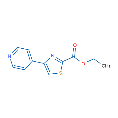 4-(4-吡啶基)-2-噻唑甲酸乙酯（CAS：216867-38-8）