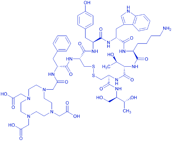 依多曲肽204318-14-9/Edotreotide/DOTA-[TYR3]-Octreotide