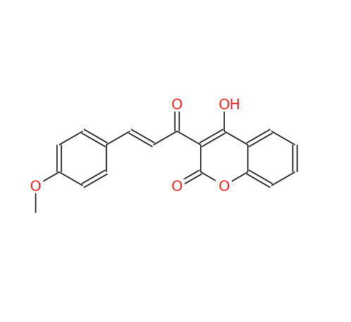 	4-羟基-3-[(2E)-3-(4-甲氧苯基)丙-2-烯酰]-2H-苯并吡喃-2-酮