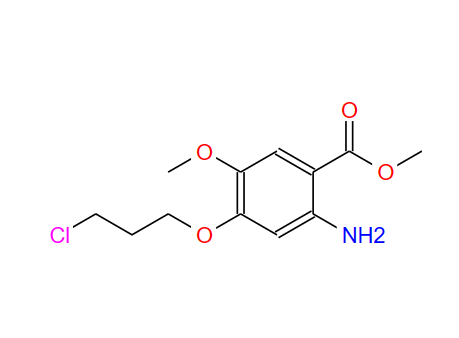 2-氨基-4-(3-氯丙氧基)-5-甲氧基苯甲酸甲酯