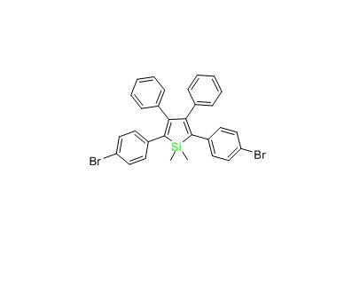2,5-双(4-溴苯基)-1,1-二甲基-3,4-二苯基噻咯   