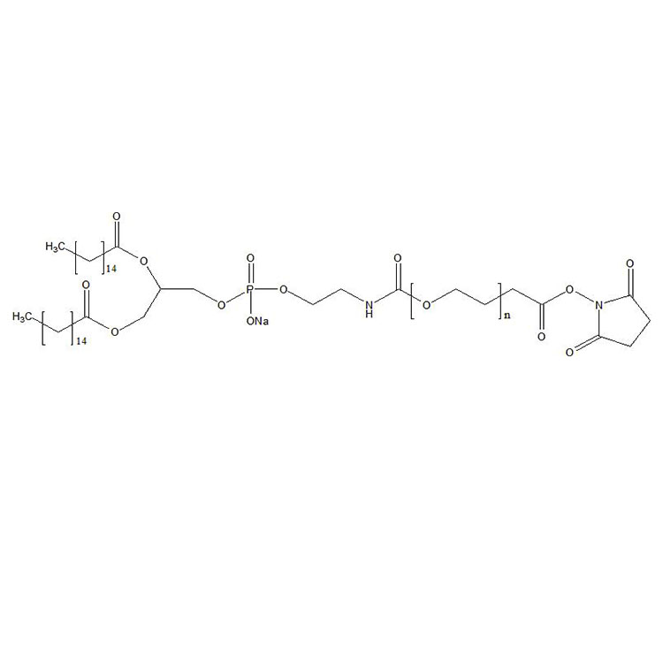 DPPE-PEG-NHS，二棕榈酰磷酯酰乙醇胺-聚乙二醇-琥珀酰亚胺酯