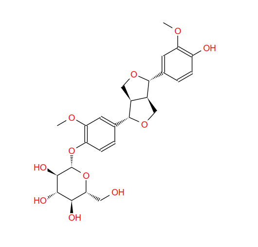 松脂醇-4-O-BETA-D-吡喃葡萄糖苷