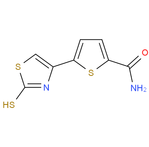 2-甲酰胺-5-(2-巯基-1,3-噻唑-4-基)-噻吩