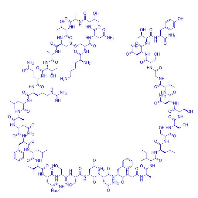 Amylin, amide, human acetate 122384-88-7.png