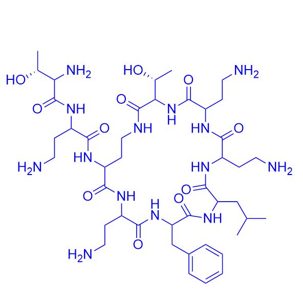 Polymyxin B nonapeptide 86408-36-8；2220175-42-6.png