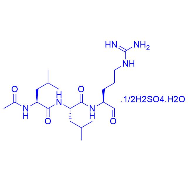 Ac-Leu-Leu-arginal, hemisulfate 103476-89-7.png