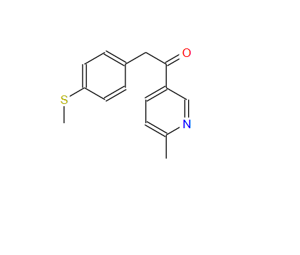 1-(6-甲基-3-吡啶)-2-[4-(甲巯基)苯基]-乙酮