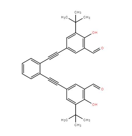 5,5'-(1,2-苯基双(乙炔-2,1-二基))双(3-(叔丁基)-2-羟基苯甲醛)