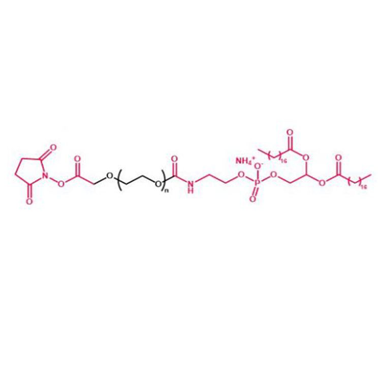 DSPE-PEG-SCM，磷脂-聚乙二醇-琥珀酰亚胺乙酸酯