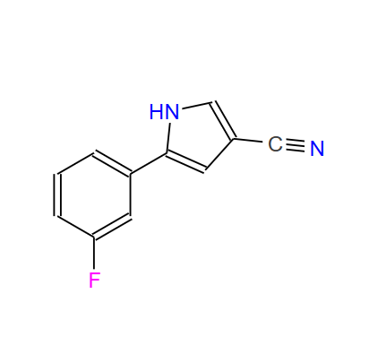 5-(3-fluorophenyl)-1H-pyrrole-3-carbonitrile
