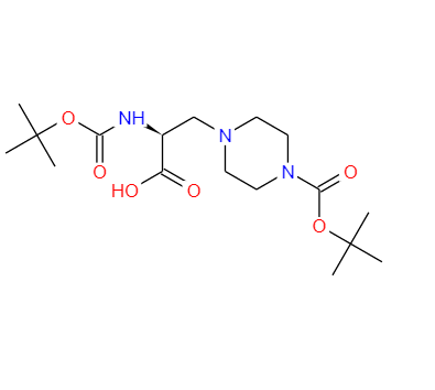 (S)-3-(4-N-BOC-哌嗪-1-基)-2-(N-BOC-氨基)-丙氨酸 1334509-91-9