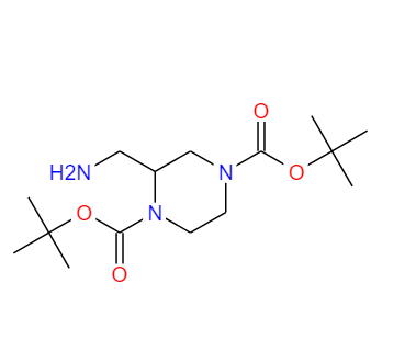 二-叔丁基2-(氨基甲基)哌嗪-1,4-二羧酸酯 1256815-07-2