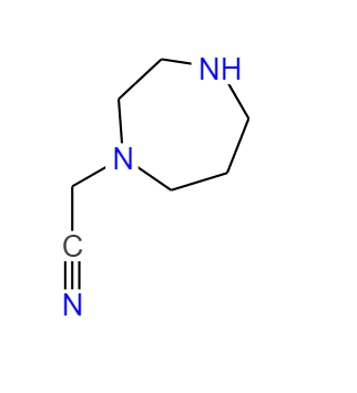 1-氰基甲基高哌嗪 157341-35-0