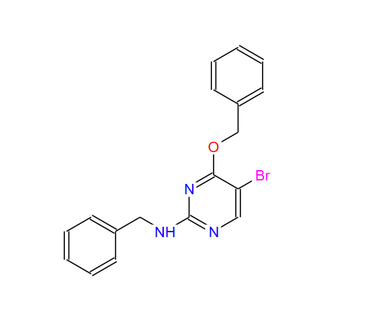 2-苄基氨-4-苄氧基-5-溴嘧啶