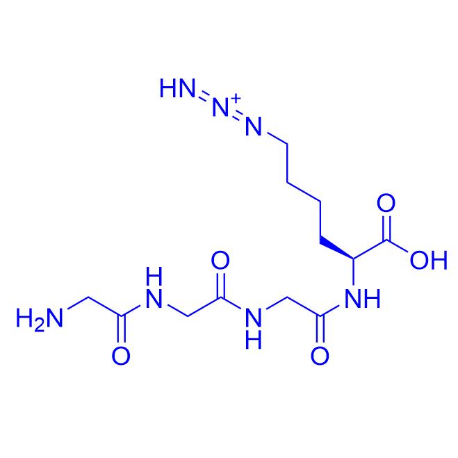 H-(Gly)3-Lys(N3)-OH (hydrochloride) 2737202-70-7.png