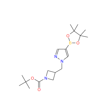 3-(4-硼酸频哪醇酯基吡唑)甲基氮杂环丁烷-1-碳酸叔丁酯