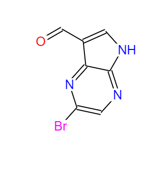 2-溴-5H-吡咯并[2,3-B]吡嗪-7-甲醛