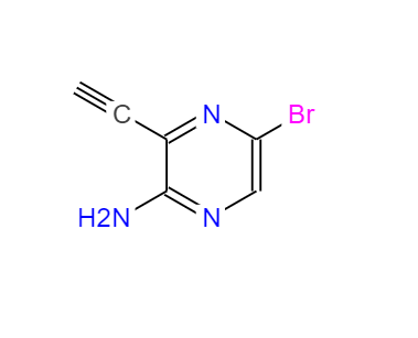 5-溴-3-乙炔基吡嗪-2-胺