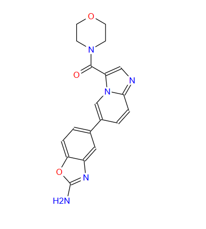 [6-(2-氨基-5-苯并恶唑基)咪唑并[1,2-A]吡啶-3-基]-4-吗啉基甲酮
