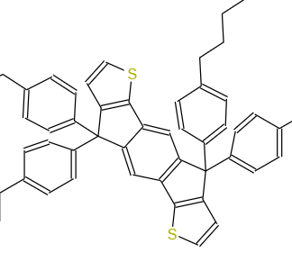 4,4,9,9-四(4-己基苯基)-4,9-二氢-s-苯并二茚并[1,2-b:5,6-b']]二噻吩