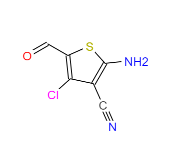 2-氨基-3-氰基-4-氯-5-甲酰基噻吩