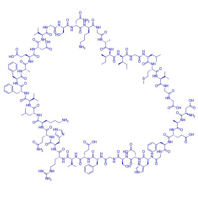 β-Amyloid (1-38), mouse, rat 186359-66-0.png