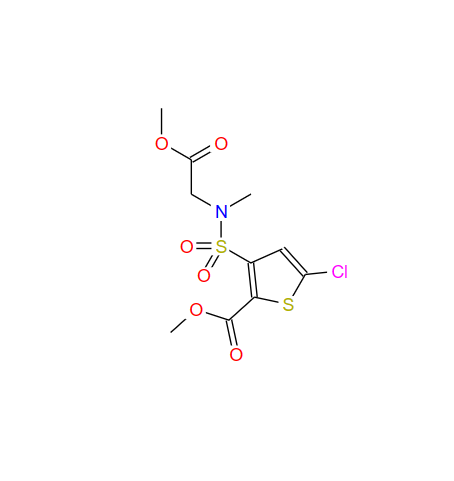 5-氯-3-(N-乙酸甲酯-N-甲基氨基磺酰基)-噻吩-2-甲酸甲酯 70374-38-8