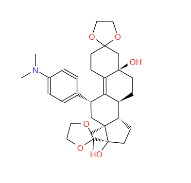 (5A,11B)-11-[4-(二甲基氨基)苯基]-5,17-二羟基-19-去甲基雄甾-91,2
