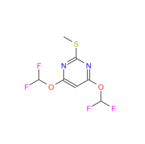 	4,6-双(二氟甲氧基)-2-(甲硫代)嘧啶