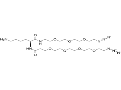 NH2-C5-PEG4-N3-L-Lysine-PEG3-N3