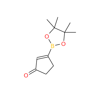 3-(4,4,5,5-四甲基-1,3,2-二氧杂环戊硼烷-2-基)环戊-2-烯-1-酮 1370008-65-3