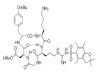 cyclic Arg(Pbf)-Gly-Asp(OtBu)-D-Tyr(OtBu)-Lys(NH2)