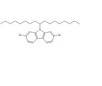 2,7-二溴-9-(1-辛基壬基)-9H-咔唑 955964-73-5