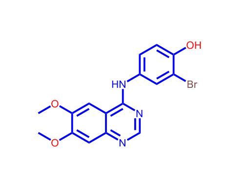 2-溴-4-(6,7-二甲氧基喹唑啉-4-基氨基)苯酚