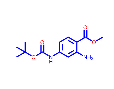 2-氨基-4-(1,1-二甲基乙氧基)羰基氨基-苯甲酸甲酯