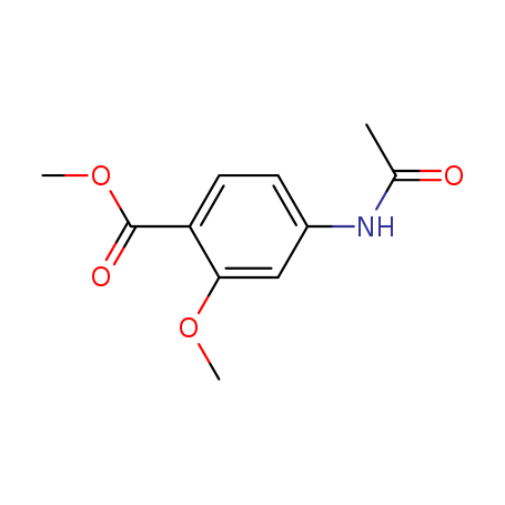4-乙酰氨基-2-甲氧基苯甲酸甲酯