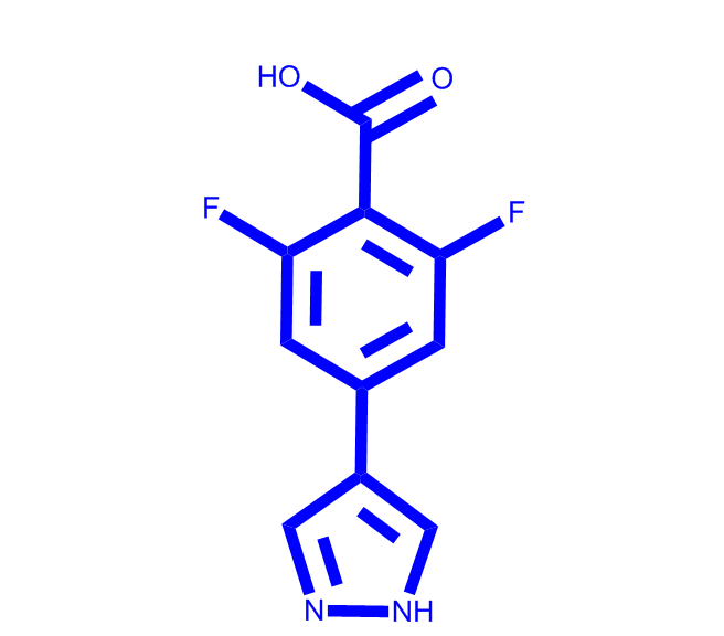 2,6-difluoro-4-(1H-pyrazol-4-yl)benzoic acid