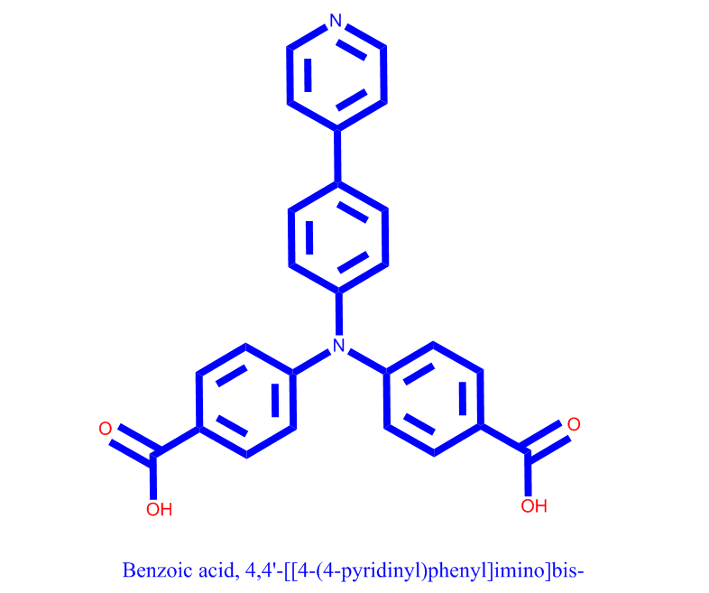 4-(4-吡啶基)-4',4''-二(4-羧基苯基)三苯胺