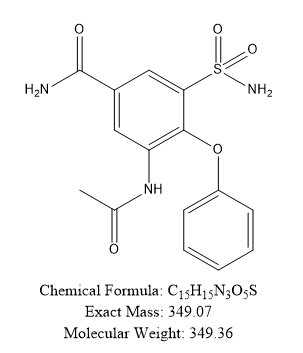 3-乙酰基氨基-4-苯氧基-5-氨基磺酰基苯甲酰胺