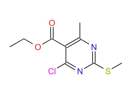 2-(甲硫基)-4-氯-6-甲基嘧啶-5-甲酸乙酯 583878-42-6