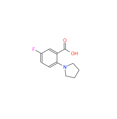 2-(1-吡咯烷基)-5-氟苯甲酸；1096304-38-9