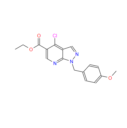 4-氯-1-(4-甲氧基苄基)-1H-吡唑并[3,4-B]吡啶-5-羧酸乙酯