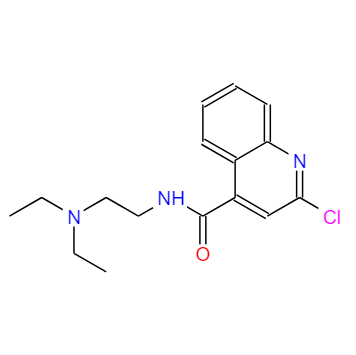 87864-14-0 N-(2-(二乙基)胺乙基)-2-氯-4-喹啉甲酰胺