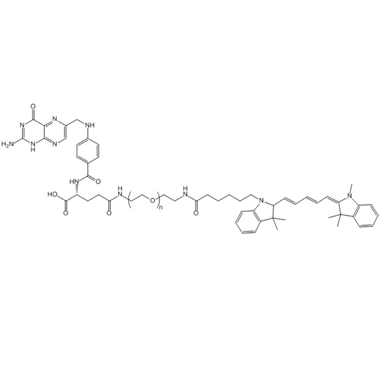 Cy5-PEG-FA，氰基Cy5-聚乙二醇-叶酸